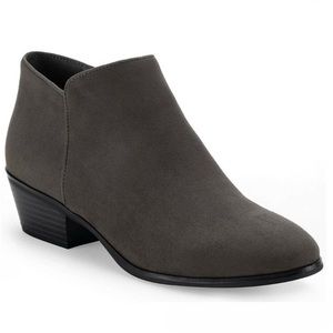 STYLE & CO Grey Wileyy Ankle Booties
